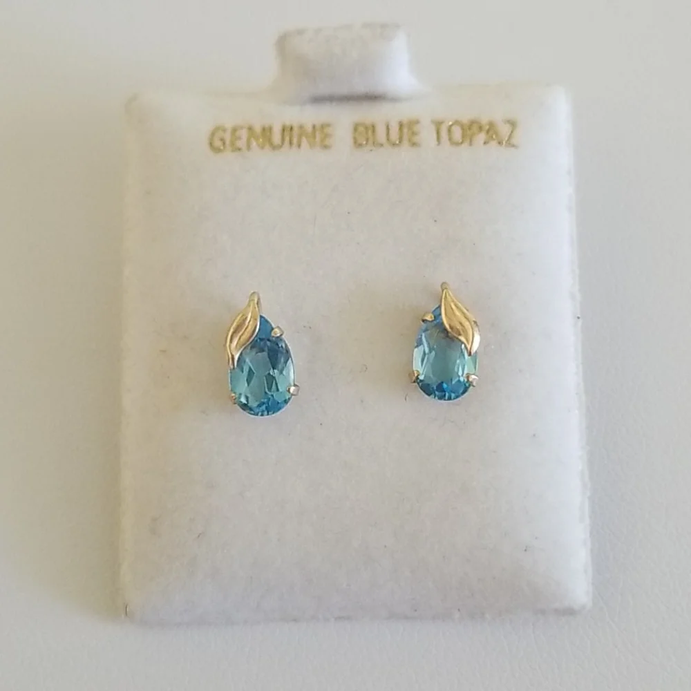 Blue Topaz Earrings